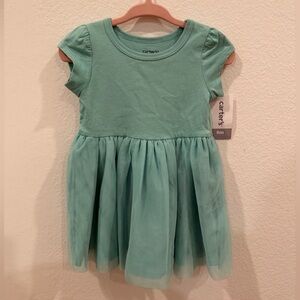 Carter’s size 9 month seafoam green tulle dress